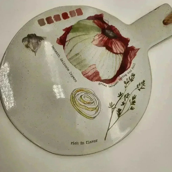 NWOT Rosanna Artist Sketchbook Farm To Table Collectable Ceramic Charcuterie‎ - Picture 4 of 8